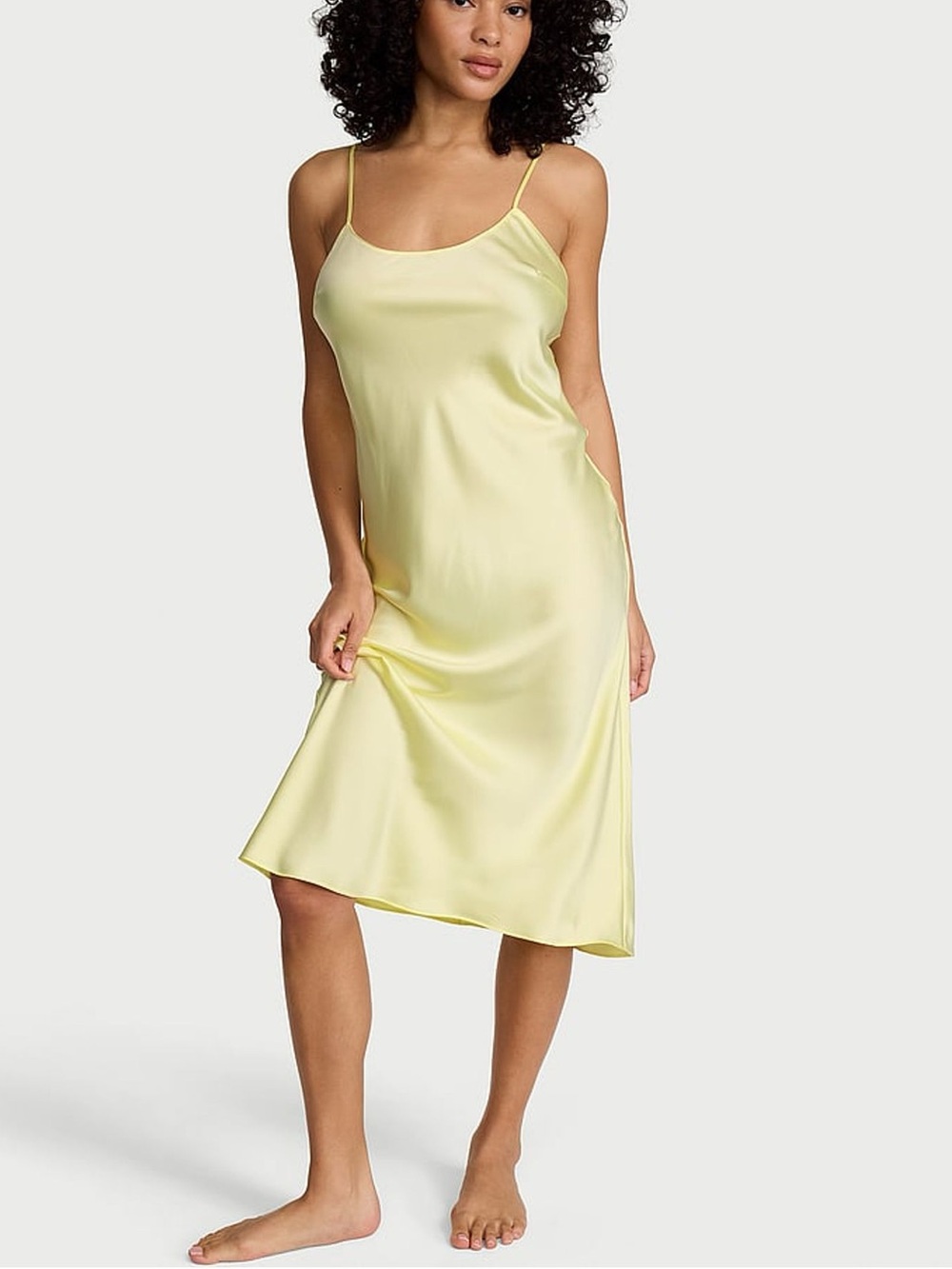 Victoria’s Secret Satin Midi Slip Dress Small